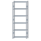 Fachbodenregal Stecksystem, Grundregal, beidseitig nutzbar, H2750xB1000xT300, 6 Fachböden, Fachlast 150kg, sendzimirverzinkt