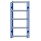 Fachbodenregal Stecksystem, Grundregal, beidseitig nutzbar, H2300xB1000xT300, 5 Fachböden, Fachlast 85kg, RAL 5010 enzianblau / verzinkt