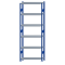Fachbodenregal Stecksystem, Grundregal, beidseitig nutzbar, H2750xB1000xT300, 6 Fachböden, Fachlast 250kg, RAL 5010 enzianblau / verzinkt