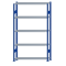 Fachbodenregal Stecksystem, Grundregal, beidseitig nutzbar, H2300xB1300xT300, 5 Fachböden, Fachlast 85kg, RAL 5010 enzianblau / verzinkt