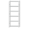 Fachbodenregal Stecksystem, Grundregal, beidseitig nutzbar, H2750xB1000xT300, 6 Fachböden, Fachlast 250kg, RAL 7035 lichtgrau