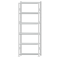 Fachbodenregal Stecksystem, Grundregal, beidseitig nutzbar, H2750xB1000xT300, 6 Fachböden, Fachlast 330kg, RAL 7035 lichtgrau