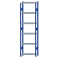 Fachbodenregal Stecksystem, Grundregal, beidseitig nutzbar, H2750xB750xT350, 6 Fachböden, Fachlast 85kg, RAL 5010 enzianblau / verzinkt