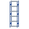 Fachbodenregal Stecksystem, Grundregal, beidseitig nutzbar, H2750xB750xT400, 6 Fachböden, Fachlast 150kg, RAL 5010 enzianblau / verzinkt