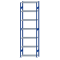 Fachbodenregal Stecksystem, Grundregal, beidseitig nutzbar, H3500xB1000xT400, 7 Fachböden, Fachlast 85kg, RAL 5010 enzianblau / verzinkt