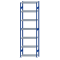 Fachbodenregal Stecksystem, Grundregal, beidseitig nutzbar, H3500xB1000xT400, 7 Fachböden, Fachlast 330kg, RAL 5010 enzianblau / verzinkt