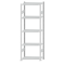 Fachbodenregal Stecksystem, Grundregal, beidseitig nutzbar, H2300xB750xT400, 5 Fachböden, Fachlast 150kg, RAL 7035 lichtgrau