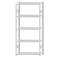 Fachbodenregal Stecksystem, Grundregal, beidseitig nutzbar, H2300xB1000xT400, 5 Fachböden, Fachlast 85kg, RAL 7035 lichtgrau