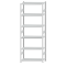 Fachbodenregal Stecksystem, Grundregal, beidseitig nutzbar, H2750xB1000xT400, 6 Fachböden, Fachlast 250kg, RAL 7035 lichtgrau