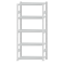 Fachbodenregal Stecksystem, Grundregal, beidseitig nutzbar, H2300xB1000xT400, 5 Fachböden, Fachlast 330kg, RAL 7035 lichtgrau