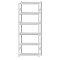 Fachbodenregal Stecksystem, Grundregal, beidseitig nutzbar, H2750xB1000xT400, 6 Fachböden, Fachlast 330kg, RAL 7035 lichtgrau