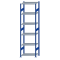Fachbodenregal Stecksystem, Grundregal, beidseitig nutzbar, H2750xB750xT500, 6 Fachböden, Fachlast 150kg, RAL 5010 enzianblau / verzinkt