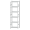 Fachbodenregal Stecksystem, Grundregal, beidseitig nutzbar, H2750xB750xT500, 6 Fachböden, Fachlast 150kg, RAL 7035 lichtgrau