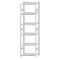 Fachbodenregal Stecksystem, Grundregal, beidseitig nutzbar, H2750xB750xT500, 6 Fachböden, Fachlast 250kg, RAL 7035 lichtgrau
