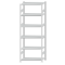 Fachbodenregal Stecksystem, Grundregal, beidseitig nutzbar, H2750xB1000xT500, 6 Fachböden, Fachlast 330kg, RAL 7035 lichtgrau