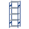 Fachbodenregal Stecksystem, Grundregal, beidseitig nutzbar, H2300xB750xT600, 5 Fachböden, Fachlast 150kg, RAL 5010 enzianblau / verzinkt