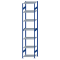 Fachbodenregal Stecksystem, Grundregal, beidseitig nutzbar, H3500xB750xT600, 7 Fachböden, Fachlast 150kg, RAL 5010 enzianblau / verzinkt