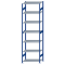 Fachbodenregal Stecksystem, Grundregal, beidseitig nutzbar, H3500xB1000xT600, 7 Fachböden, Fachlast 85kg, RAL 5010 enzianblau / verzinkt