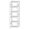 Fachbodenregal Stecksystem, Grundregal, beidseitig nutzbar, H2750xB750xT600, 6 Fachböden, Fachlast 250kg, RAL 7035 lichtgrau