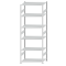 Fachbodenregal Stecksystem, Grundregal, beidseitig nutzbar, H2750xB1000xT600, 6 Fachböden, Fachlast 85kg, RAL 7035 lichtgrau