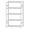 Fachbodenregal Stecksystem, Grundregal, beidseitig nutzbar, H2300xB1300xT600, 5 Fachböden, Fachlast 150kg, RAL 7035 lichtgrau