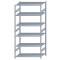 Fachbodenregal Stecksystem, Grundregal, beidseitig nutzbar, H2750xB1300xT800, 6 Fachböden, Fachlast 150kg, sendzimirverzinkt