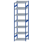 Fachbodenregal Stecksystem, Grundregal, beidseitig nutzbar, H3500xB1000xT800, 7 Fachböden, Fachlast 330kg, RAL 5010 enzianblau / verzinkt