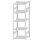 Fachbodenregal Stecksystem, Grundregal, beidseitig nutzbar, H2300xB750xT800, 5 Fachböden, Fachlast 150kg, RAL 7035 lichtgrau