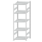 Fachbodenregal Stecksystem, Grundregal, beidseitig nutzbar, H2300xB750xT800, 5 Fachböden, Fachlast 250kg, RAL 7035 lichtgrau