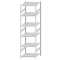 Fachbodenregal Stecksystem, Grundregal, beidseitig nutzbar, H2750xB750xT800, 6 Fachböden, Fachlast 250kg, RAL 7035 lichtgrau