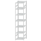 Fachbodenregal Stecksystem, Grundregal, beidseitig nutzbar, H3500xB750xT800, 7 Fachböden, Fachlast 250kg, RAL 7035 lichtgrau