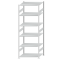 Fachbodenregal Stecksystem, Grundregal, beidseitig nutzbar, H2750xB1000xT800, 6 Fachböden, Fachlast 150kg, RAL 7035 lichtgrau