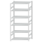 Fachbodenregal Stecksystem, Grundregal, beidseitig nutzbar, H2750xB1300xT800, 6 Fachböden, Fachlast 150kg, RAL 7035 lichtgrau