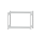 Fachbodenregal Stecksystem, Grundregal, beidseitig nutzbar, H1000xB1300xT400 mm, 2 Fachböden, Fachlast 150 kg, RAL 7035 lichtgrau