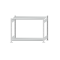 Fachbodenregal Stecksystem, Grundregal, beidseitig nutzbar, H1000xB1300xT500 mm, 2 Fachböden, Fachlast 150 kg, RAL 7035 lichtgrau