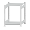 Fachbodenregal Stecksystem, Grundregal, beidseitig nutzbar, H1000xB750xT600 mm, 2 Fachböden, Fachlast 150 kg, RAL 7035 lichtgrau