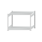 Fachbodenregal Stecksystem, Grundregal, beidseitig nutzbar, H1000xB1300xT800 mm, 2 Fachböden, Fachlast 150 kg, RAL 7035 lichtgrau