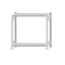 Fachbodenregal Stecksystem, Grundregal, beidseitig nutzbar, H1000xB1000xT300 mm, 2 Fachböden, Fachlast 250 kg, RAL 7035 lichtgrau