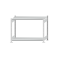 Fachbodenregal Stecksystem, Grundregal, beidseitig nutzbar, H1000xB1300xT500 mm, 2 Fachböden, Fachlast 250 kg, RAL 7035 lichtgrau