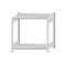 Fachbodenregal Stecksystem, Grundregal, beidseitig nutzbar, H1000xB1000xT600 mm, 2 Fachböden, Fachlast 250 kg, RAL 7035 lichtgrau