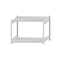 Fachbodenregal Stecksystem, Grundregal, beidseitig nutzbar, H1000xB1300xT800 mm, 2 Fachböden, Fachlast 250 kg, RAL 7035 lichtgrau