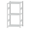 Fachbodenregal Stecksystem, Grundregal, beidseitig nutzbar, H1500xB750xT500 mm, 3 Fachböden, Fachlast 150 kg, RAL 7035 lichtgrau