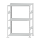 Fachbodenregal Stecksystem, Grundregal, beidseitig nutzbar, H1500xB1000xT500 mm, 3 Fachböden, Fachlast 150 kg, RAL 7035 lichtgrau