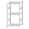 Fachbodenregal Stecksystem, Grundregal, beidseitig nutzbar, H1500xB750xT600 mm, 3 Fachböden, Fachlast 150 kg, RAL 7035 lichtgrau