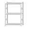 Fachbodenregal Stecksystem, Grundregal, beidseitig nutzbar, H1500xB1000xT400 mm, 3 Fachböden, Fachlast 250 kg, RAL 7035 lichtgrau