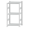 Fachbodenregal Stecksystem, Grundregal, beidseitig nutzbar, H1500xB750xT500 mm, 3 Fachböden, Fachlast 250 kg, RAL 7035 lichtgrau