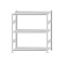 Fachbodenregal Stecksystem, Grundregal, beidseitig nutzbar, H1500xB1300xT500 mm, 3 Fachböden, Fachlast 250 kg, RAL 7035 lichtgrau