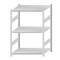 Fachbodenregal Stecksystem, Grundregal, beidseitig nutzbar, H1500xB1000xT800 mm, 3 Fachböden, Fachlast 250 kg, RAL 7035 lichtgrau