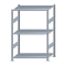 Fachbodenregal Stecksystem, Grundregal, beidseitig nutzbar, H1500xB1000xT600 mm, 3 Fachböden, Fachlast 150 kg, sendzimirverzinkt