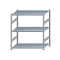 Fachbodenregal Stecksystem, Grundregal, beidseitig nutzbar, H1500xB1300xT800 mm, 3 Fachböden, Fachlast 250 kg, sendzimirverzinkt